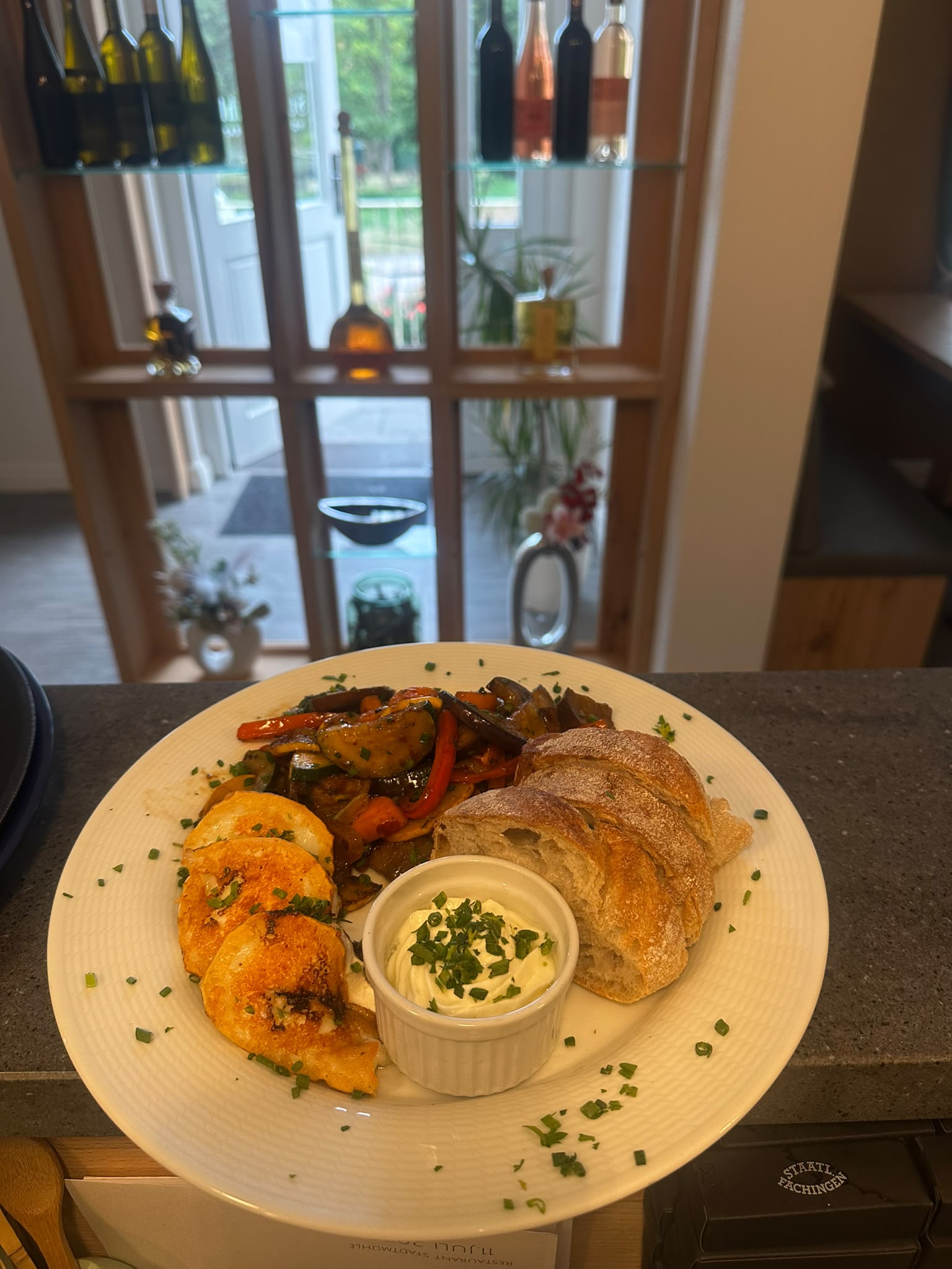 Grillgemüse mit Ziegenkäse